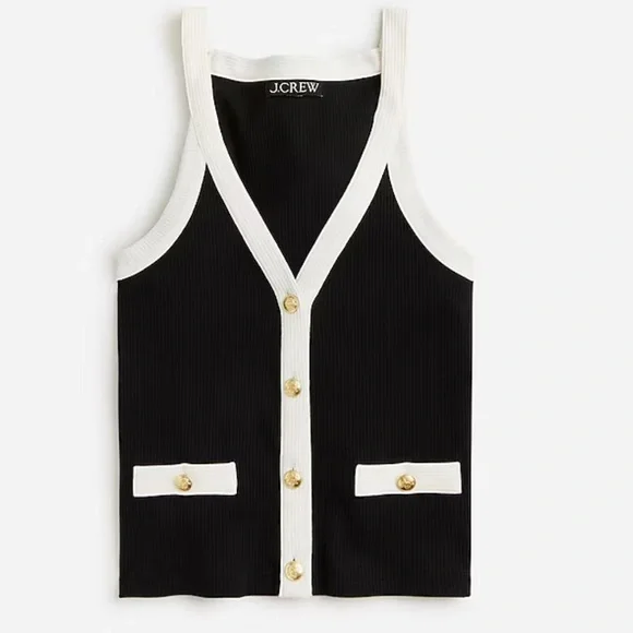 NWT J. Crew Vintage rib lady tank top - Picture 2 of 7